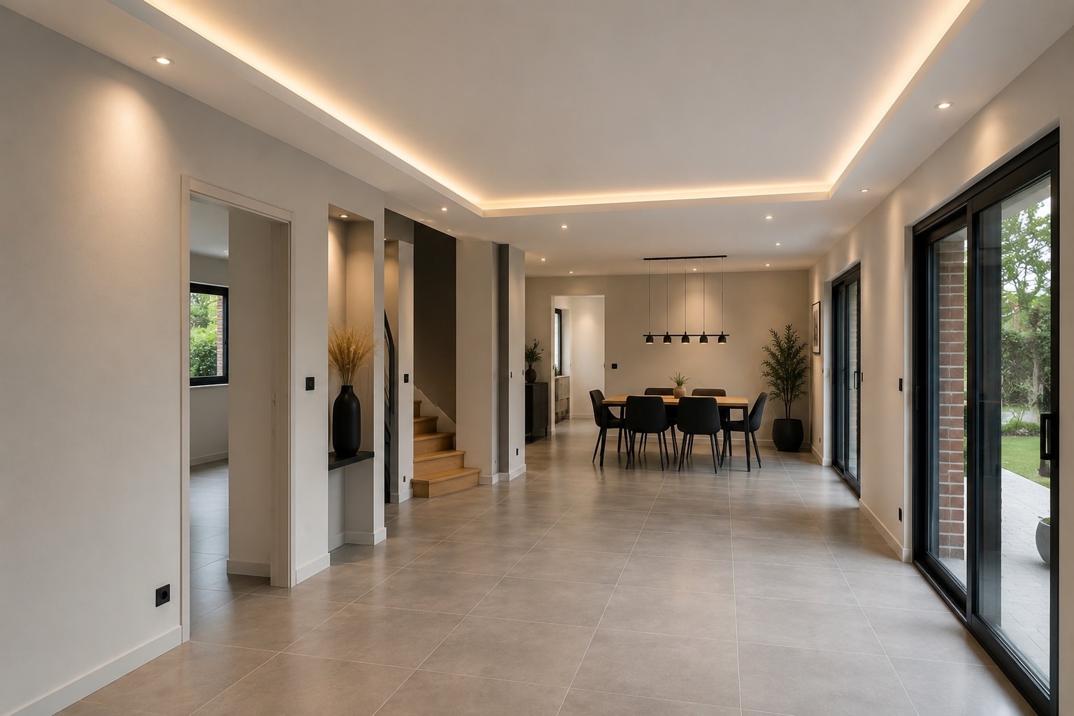 Transformation d’une maison en cours de pose de placo — après